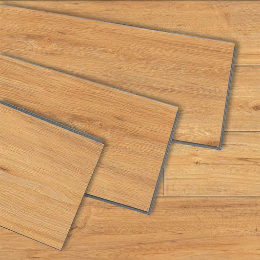 SENTAI M6562-4 Waterproof Rigid Core Luxury Vinyl Plank, Natural Wood Grain Feel, Click Lock Floating Floor, 48'' x 7'' x 5mm, 28. 5Sq.ft (12Pcs/Box), Ideal for Kitchen, Dining Room, Bedrooms, Living Areas