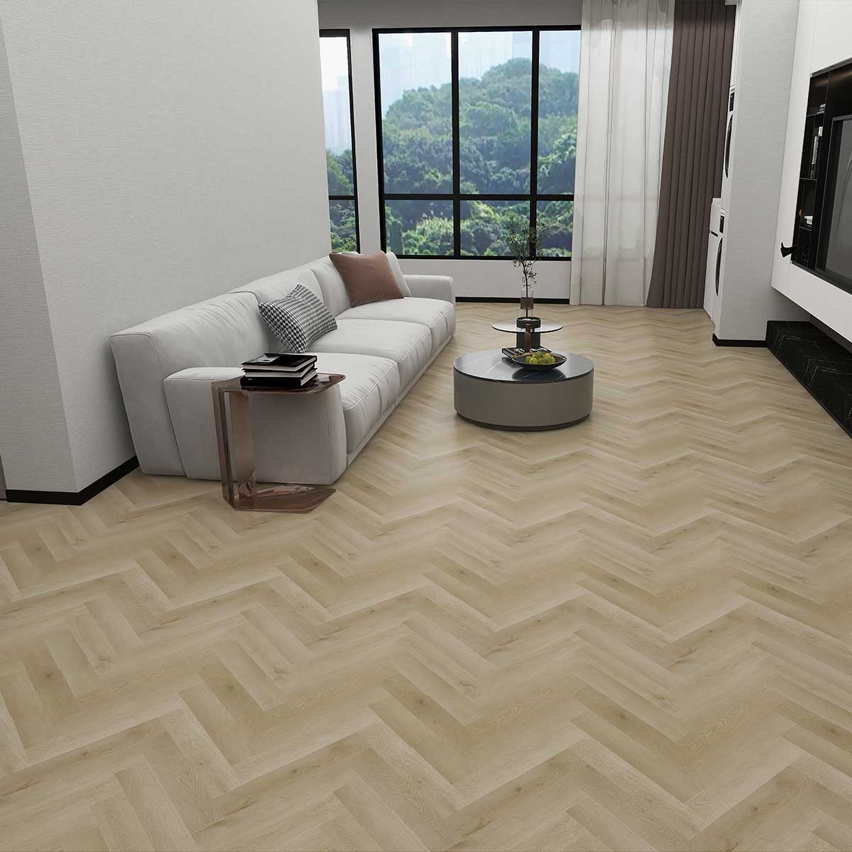 SENTAI S764-52 Waterproof Rigid Core Luxury Vinyl Plank, Natural Wood Grain Feel, Click Lock Floating Floor, 25'' x 5'' x 6mm, 12Sq.ft (14 pcs/Box), 1093. 6Sq.ft (90 Boxes/Pallet), Ideal for Kitchen, Dining Room, Bedrooms, Living Areas