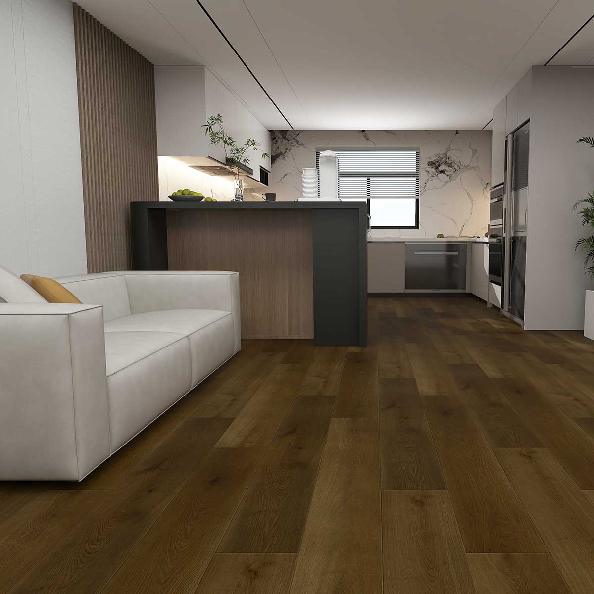 SENTAI B764-32 Waterproof Rigid Core Luxury Vinyl Plank, Natural Wood Grain Feel, Click Lock Floating Floor, 60'' x 9'' x 6mm, 22. 4Sq.ft (6 Pcs/Box), Ideal for Kitchen, Dining Room, Bedrooms, Living Areas