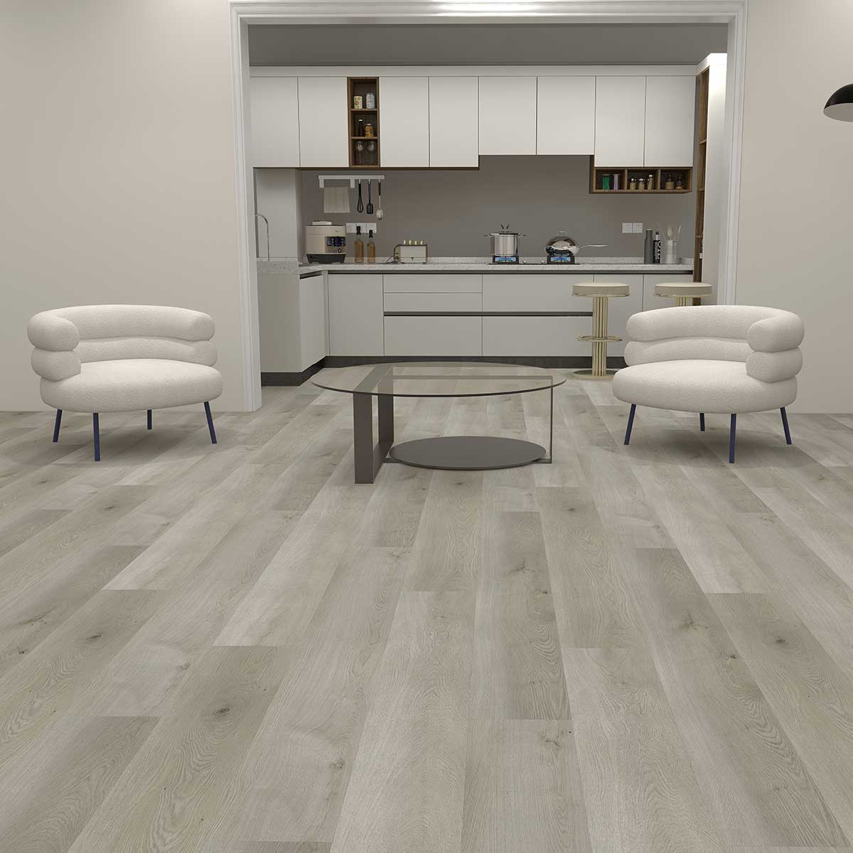 SENTAI B764-25 Waterproof Rigid Core Luxury Vinyl Plank, Natural Wood Grain Feel, Click Lock Floating Floor, 60'' x 9'' x 6mm, 22. 4Sq.ft (6 Pcs/Box), Ideal for Kitchen, Dining Room, Bedrooms, Living Areas