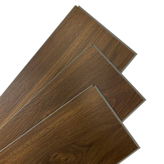 SENTAI M265-18 Waterproof Rigid Core Luxury Vinyl Plank, Natural Wood Grain Feel, Click Lock Floating Floor, 48'' x 7'' x 5mm, 28. 5Sq.ft (12Pcs/Box), Ideal for Kitchen, Dining Room, Bedrooms, Living Areas