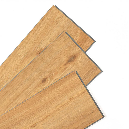 SENTAI M6562-4 Waterproof Rigid Core Luxury Vinyl Plank, Natural Wood Grain Feel, Click Lock Floating Floor, 48'' x 7'' x 5mm, 28. 5Sq.ft (12Pcs/Box), Ideal for Kitchen, Dining Room, Bedrooms, Living Areas
