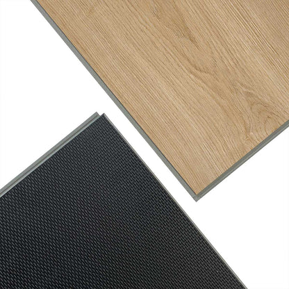 SENTAI B764-26 Waterproof Rigid Core Luxury Vinyl Plank, Natural Wood Grain Feel, Click Lock Floating Floor, 60'' x 9'' x 6mm, 22. 4Sq.ft (6 Pcs/Box), Ideal for Kitchen, Dining Room, Bedrooms, Living Areas