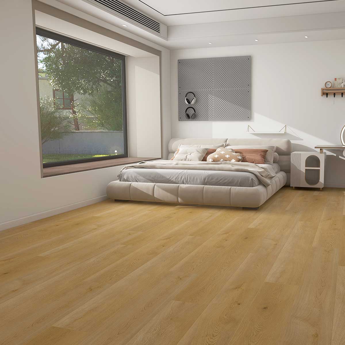 SENTAI B764-26 Waterproof Rigid Core Luxury Vinyl Plank, Natural Wood Grain Feel, Click Lock Floating Floor, 60'' x 9'' x 6mm, 22. 4Sq.ft (6 Pcs/Box), Ideal for Kitchen, Dining Room, Bedrooms, Living Areas